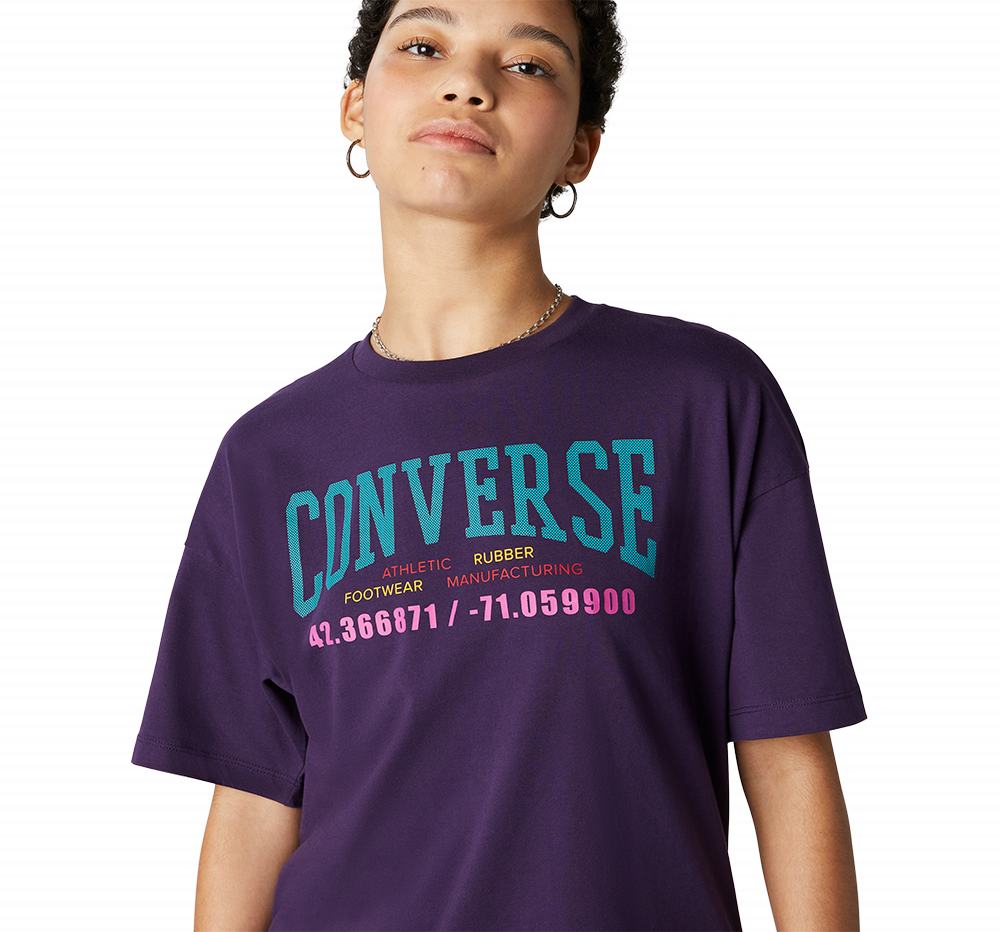 Camiseta Converse Authentic Mulher Roxo 790384HNJ